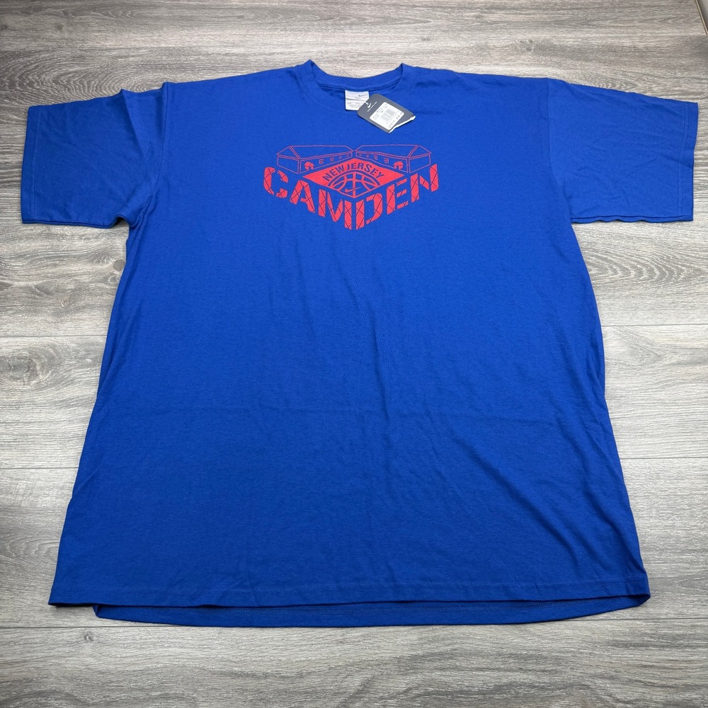 Nike Battlegrounds New Jersey T-Shirt Mens XXL Blue Basketball Ballers Y2K NWT